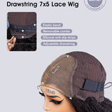 Wavymy Pre-Bleached HD Lace Wear & Go Pre-Cut Wigs Dome Cap Glueless Water Wave 7x5 Lace Closure Wig 180% Density