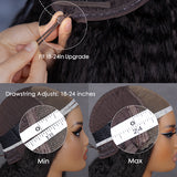 Wavymy Pre-Bleached HD Lace Wear & Go Pre-Cut Wigs Dome Cap Glueless Water Wave 7x5 Lace Closure Wig 180% Density