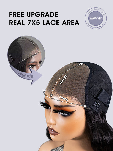 Upgrade 7x5 Lace Size for More Styling Versatility
