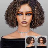 $199 For Any 2 | Wear Go Casual Blonde Highlights Water Wave 4x6 Lace Wigs + Wear Go Glueless Honey Blonde Highlight Kinky Curly 4x6 Pre-bleached Wigs