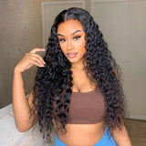 Wavymy HD Lace Wear & Go Wigs Dome Cap Glueless Deep Wave 4x6 Lace CLosure Wig 180% Density