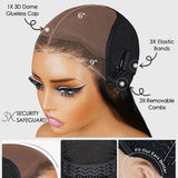 Wavymy M-Cap 9x6 Swiss HD Lace Wear Go Wigs Body Wave Pre-bleached Wigs 180% Density