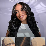 Wavymy Skin Lace M-Cap 9x6 Body Wave HD Lace Wear Go Wigs Pre-bleached Wigs 180% Density