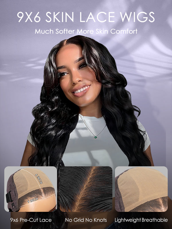 Skin lace wigs