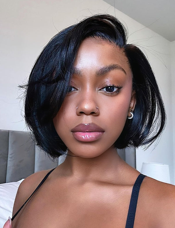 Wavymy 33# Color & 27# Color Blowout Layered Wave Bob Wigs M-Cap 9x6 Pre-Cut Lace Wear Go Glueless Wigs