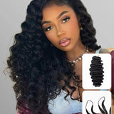 Wavymy Burmese Curly Feather Crochet Human Hair Boho Braids Time-Saving & Lightweight Hair Extension