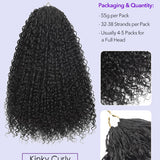 Wavymy Burmese Curly Feather Crochet Human Hair Boho Braids Time-Saving & Lightweight Hair Extension
