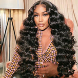 Wavymy Loose Wave 13x4 HD Lace Front Wigs Virgin Human Hair Lace Frontal Wig Transparent Lace Wig