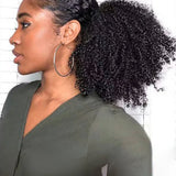 Wavymy Half Wig Kinky Curly Upgrade No Lace No Glue Human Hair Wigs 180% Density