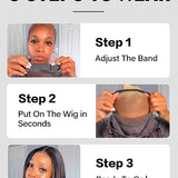 Wavymy Reddish Brown Layered Cut Wear Go Wigs 180% Density Straight 6x4 Pre-cut Lace Closure Wigs 100% Human Hair
