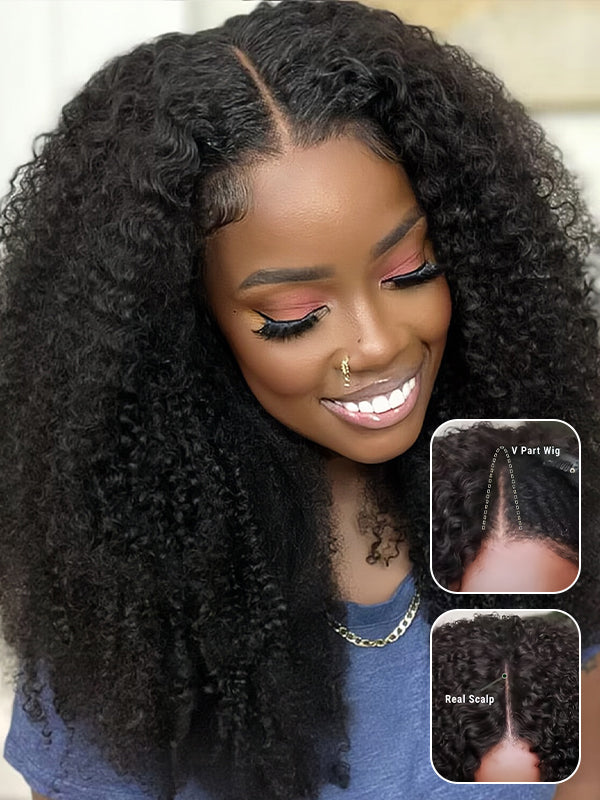 My Favorite Summer Wigs: V Part Wigs and Half Wigs 1 v part wig human hair