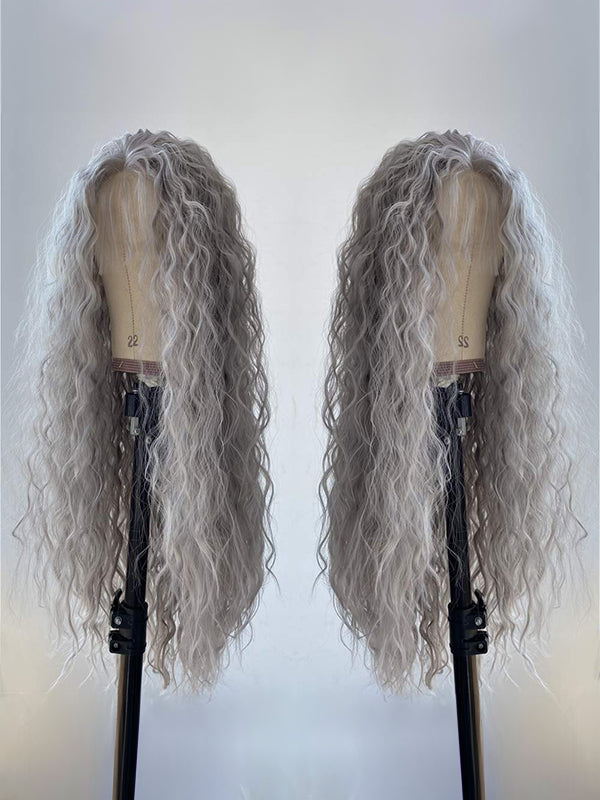 grey lace front wig