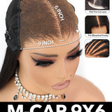 Wavymy M-Cap 9x6 Lace Chestnut Brown Body Wave Wear Go Glueless Wig 180% Density