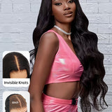 Wavymy M-Cap 9x6 Lace Wear Go Glueless Body Wave Pre-bleached Wigs 180% Density