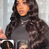Buy 1 Get 1 | Pre-bleached HD Lace 4x6 Wear Go Body Wave Wigs & Kinky Curly 13x4x1 Lace Part Wigs 180% Density