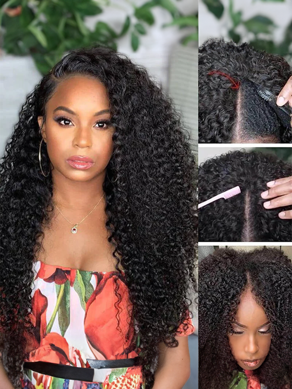 How to Make A Non-Lace Wig Look Natural 1 Blend with natural hair
