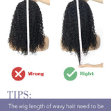 Wavymy Afro Kinkly Curly Bob Headband Wigs 3/4 Half Glueless Wig For Women Headband Random Color Short Wig