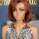 Wavymy 33# Color & 27# Color Blowout Layered Wave Bob Wigs M-Cap 9x6 Pre-Cut Lace Wear Go Glueless Wigs