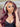 Wavymy 99J Burgundy With Blonde Body Wave Wig 13x4 Highlights Lace Front Wig Skunk Stripe Wigs