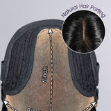 Wavymy 9x6 T-Part Lace Layered Cut Straight Hair with Bangs Pre-Cut Lace Wear Go Glueless Seamless Scalp Design Wigs 180% Density