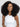 Wavymy Afro Curly 3 In 1 Half Wig Upgrade Drawstring No Lace No Glue Human Hair Wigs 180% Density