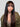 Wavymy Black to Chestnut Brown Ombre Yaki Straight Layered Cut Wig with Bangs Wear Go Glueless 7x5 Lace Closure Wig