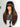 Wavymy Black to Chestnut Brown Ombre Yaki Straight Layered Cut Wig with Bangs Wear Go Glueless 7x5 Lace Closure Wig