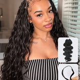 Wavymy Body Wave Miracle Knots Feather Crochet Human Hair Boho Braids Lightweight Hair Extension