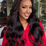 Wavymy Body Wave Pre-bleached Wear Go Glueless HD Lace Wigs 7x5 Lace Closure Wigs 180% Density