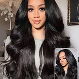 Wavymy Body Wave Pre-bleached Wear Go Glueless HD Lace Wigs 7x5 Lace Closure Wigs 180% Density