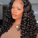 Wavymy Bouncy Wand Curl Drawstring Half Wigs Beginner Friendly No Lace No Glue Human Hair Wig