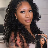 Wavymy Burmese Curly Feather Crochet Human Hair Boho Braids Time-Saving & Lightweight Hair Extension