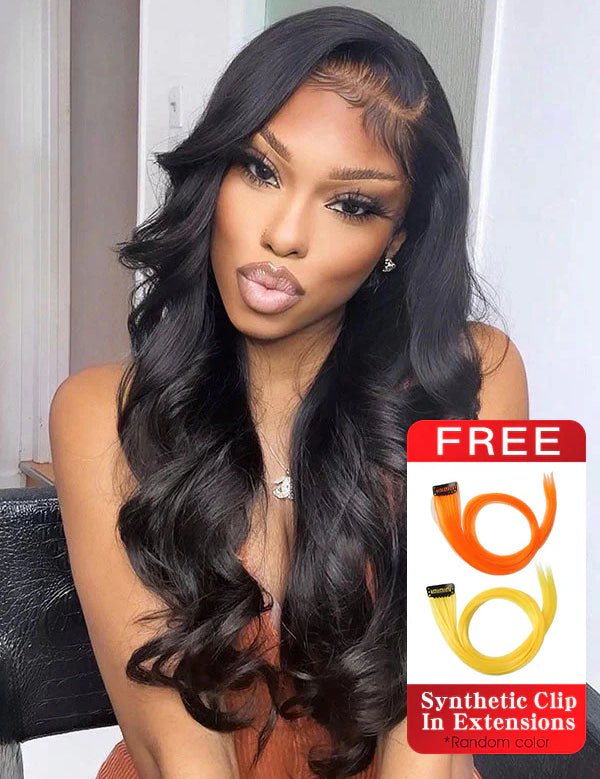 Wavymy Layered Cut Loose Wave Pre-bleached Wear Go Glueless 7x5 Lace Closure Wigs 180% Density