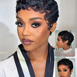 Buy 1 Get 1 | C-Part Body Wave Wear Go Glueless 7x5 Lace Wig & Curly Pixie Wig Pre-styled  Machine Made Wig