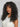 Wavymy Curly Wig with Bangs Effortless Voluminous Waves Wig Machine Made Human Hair 180% Density