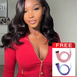 Wavymy Face-Framing Curtain Bangs Layered Cut Body Wave Pre-Cut Lace Wear Go Glueless Pre-bleached Wigs 180% Density