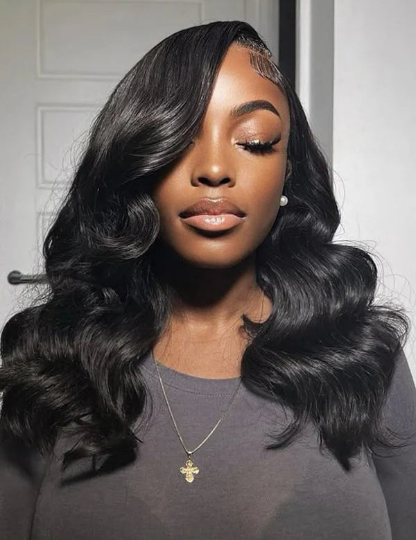 Flash Sale Wavymy Body Wave Wear Go Glueless Wigs 7x5 Pre Cut Lace Closure Wigs With Pre Plucked Nautral Hairline 180% Denisity
