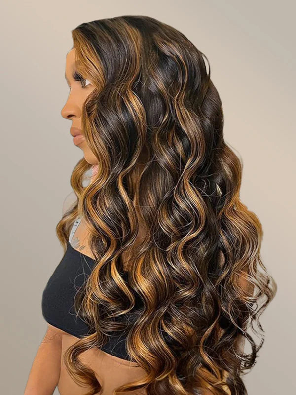 highlight balayage body wave pre everything glueless lace wigs