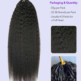 Wavymy Burmese Curly Feather Crochet Human Hair Boho Braids Time-Saving & Lightweight Hair Extension