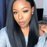 Wavymy Kinky Straight Wear Go Glueless Wigs 4x6 HD Lace Closure Wigs 180% Density