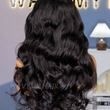 Wavymy Layered Cut Loose Wave Pre-bleached Wear Go Glueless 7x5 Lace Closure Wigs 180% Density