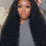 Wavymy M-Cap 9x6 Swiss HD Lace Wear & Go Glueless Water Wave Pre-bleached Wig 180% Density