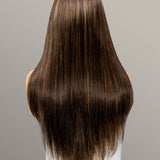 Wavymy Ombre Highlight Face-Framing Layered Cut Hair Wear Go Glueless 7x5 Lace Styled to Go Wigs Human Hair Wigs