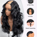 Wavymy Pre-Styled Butterfly Cut Layer Yaki Straight Natural Wave Wig Beginner Friendly V Part Wig Human Hair Wig 250% Density