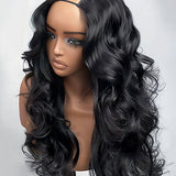 Wavymy Pre-Styled Butterfly Cut Layer Yaki Straight Natural Wave Wig Beginner Friendly V Part Wig Human Hair Wig 250% Density