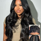 Wavymy Pre-Styled Butterfly Cut Layer Yaki Straight Natural Wave Wig Beginner Friendly V Part Wig Human Hair Wig 250% Density
