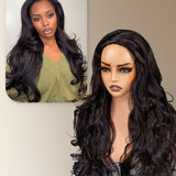 Wavymy Pre-Styled Butterfly Cut Layer Yaki Straight Natural Wave Wig Beginner Friendly V Part Wig Human Hair Wig 250% Density