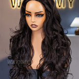 Wavymy Pre-Styled Butterfly Cut Layer Yaki Straight Natural Wave Wig Beginner Friendly V Part Wig Human Hair Wig 250% Density