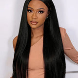 Wavymy Straight Human Hair Wig 13x4 Lace Frontal Wig 180% Density