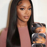 Wavymy Straight Human Hair Wig 13x4 Lace Frontal Wig 180% Density